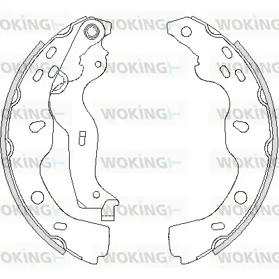 Колодки ручного (стоячого) гальма WOKING Z422700 (фото 1)