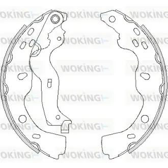 Колодки ручного (стоячого) тормоза WOKING Z422700