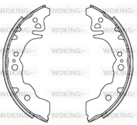 Колодки ручного (стоячого) гальма WOKING Z423000 (фото 1)