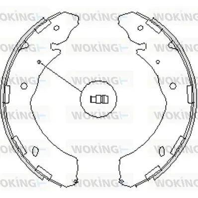 Колодки ручного (стоячого) тормоза WOKING Z4236.00