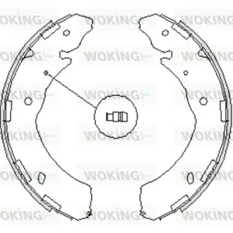 Колодки ручного (стоячого) тормоза WOKING Z4236.00
