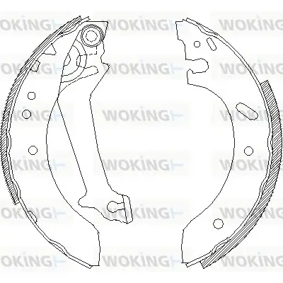 Колодки гальмівні WOKING Z4670.00