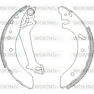 Колодки гальмівні WOKING Z4670.00