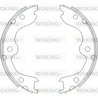 Колодки ручного (стоячого) гальма WOKING Z473800