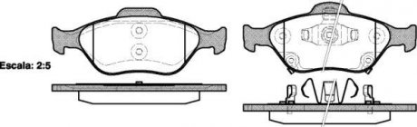 Передние тормозные колодки woking P6663.12