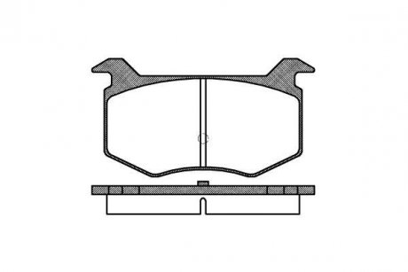 Передние тормозные колодки woking P2883.00