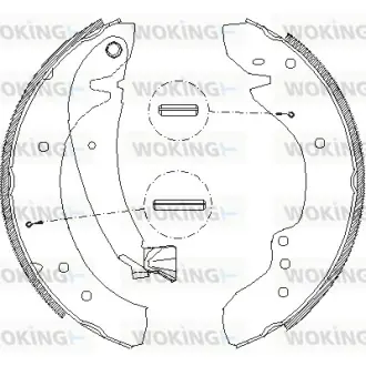 Гальмівні колодки зад. Ducato/Boxer 94-02 (1.4t)(бараб.) WOKING Z4718.00