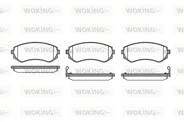 Задние тормозные колодки WOKING P217312