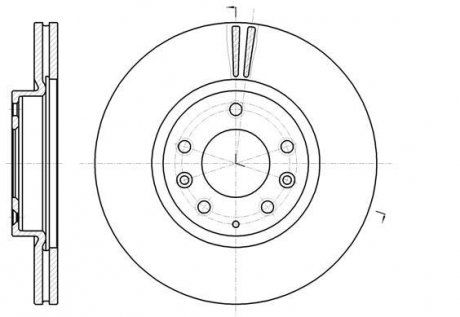 Гальмівний диск перед. Mazda 6/Atenza/6 (07-21) woking D61235.10