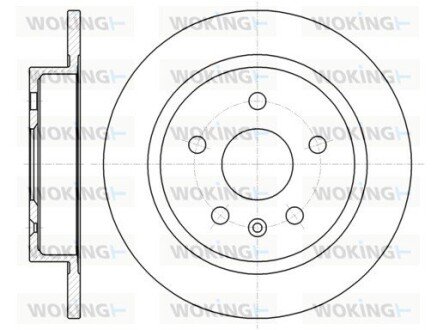 Гальмівний диск задн. Malibu/Regal/Insignia/Insignia/Malibu/9-5 08- woking D61279.00 на Опель Инсигния