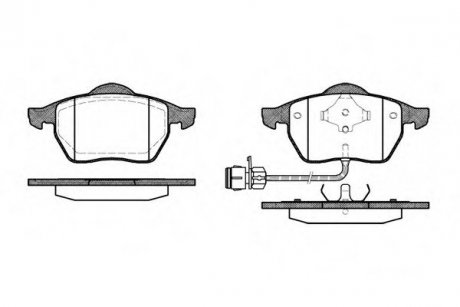 Передние тормозные колодки woking P2903.02