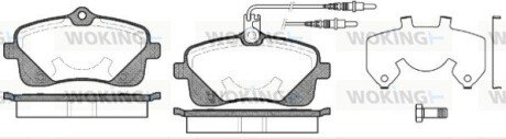 Передние тормозные колодки woking P10023.02 на Пежо 407