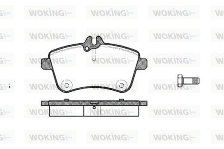 Колодки ручного (стоячого) тормоза woking P10303.00 на Мерседес W245