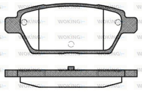 Тормозные колодки woking P10953.10 на Мазда 6 gg