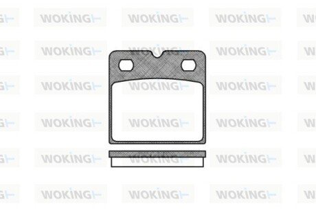 Колодки ручного (стоячого) гальма woking P11673.00 на Ауди R8