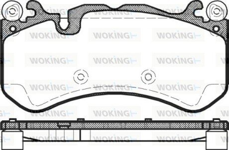 Тормозные колодки woking P12003.00 на Мерседес W222