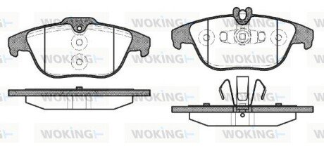 Тормозні (гальмівні) колодки woking P12053.20