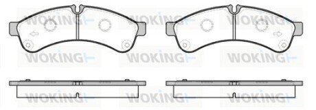 Тормозные колодки woking P12393.00