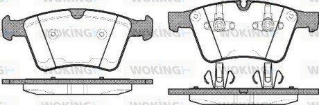 Колодки ручного (стоячого) тормоза woking P12703.00