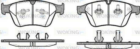 Колодки ручного (стоячого) гальма woking P12713.00