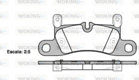 Тормозные колодки woking P12793.20 на Porsche Cayenne