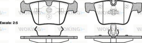 Тормозные колодки woking P13163.00 на Мерседес R-Class w251