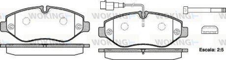 Передние тормозные колодки woking P13453.02