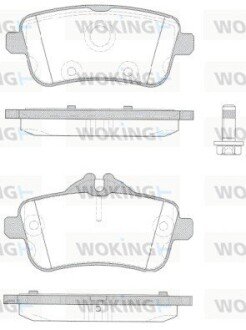 Колодки гальмівні woking P14033.10