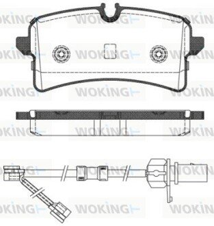 Тормозные колодки woking P14053.02 на Ауди А8