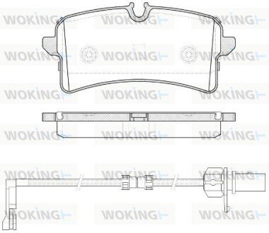 Тормозные колодки woking P14053.12 на Ауди А8