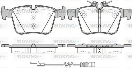 Колодки ручного (стоячого) тормоза woking P14163.20