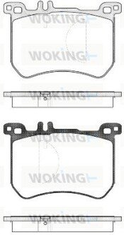 Тормозные колодки woking P14333.00 на Мерседес W222