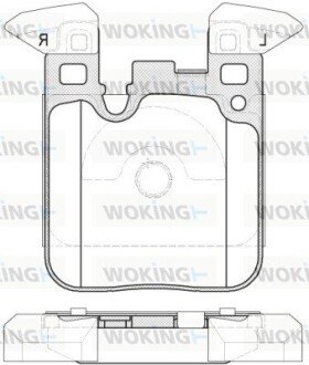 Колодки гальмівні woking P14393.00 на Бмв F30