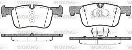 Колодки гальмівні woking P15783.00 на Бмв F20