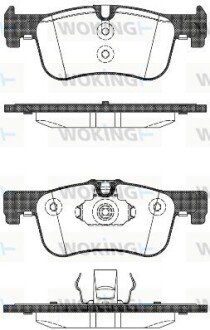 Передні тормозні (гальмівні) колодки woking P15783.10 на Бмв 1 серии