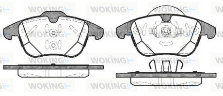 Тормозные колодки woking P15823.00