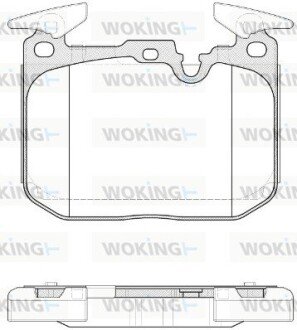 Колодки ручного (стоячого) гальма woking P15913.10 на Бмв 2 Series