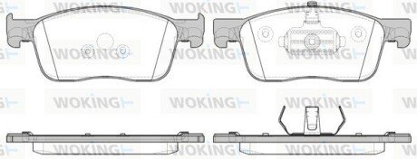 Колодки гальмівні woking P16193.00 на Ситроен Джампи