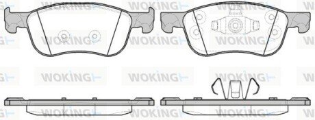 Передние тормозные колодки woking P16763.00