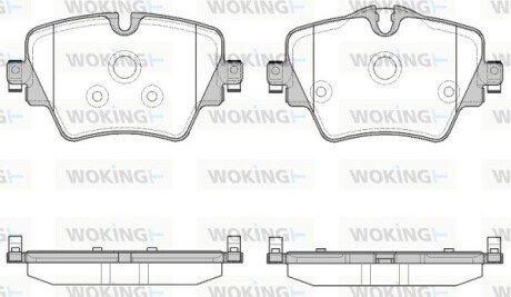 Колодки гальмівні woking P17253.08 на Бмв X1