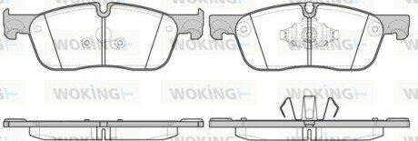 Колодки гальмівні woking P17333.10 на Ягуар Xf