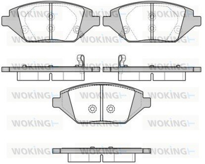 Передние тормозные колодки woking P17863.02