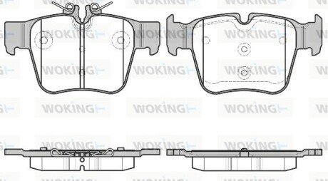 Колодки гальмівні woking P17973.00 на Мерседес W205