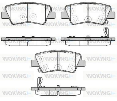 Колодки гальмівні woking P19073.02 на Hyundai Accent 2012, 2011