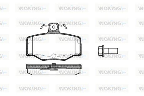 Колодки гальмівні woking P2433.00 на Ниссан Primera