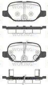 Колодки ручного (стоячого) тормоза woking P6273.32