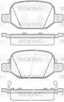 Колодки гальмівні woking P6273.52 на Фиат 500