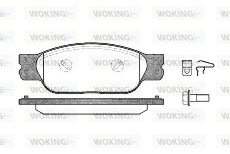 Колодки ручного (стоячого) гальма woking P6313.10 на Ягуар S type