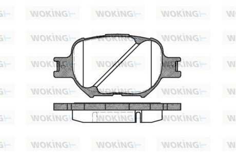 Колодки гальмівні woking P6423.00 на Тойота Королла е120