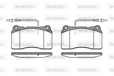 Колодки гальмівні woking P7663.14